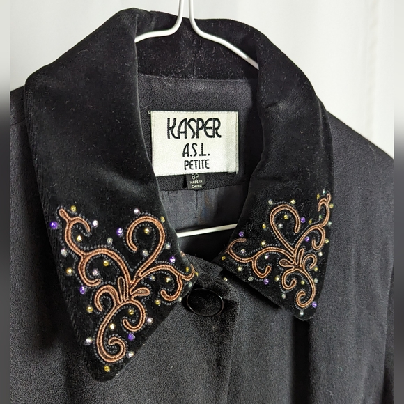 Vintage customized black blazer jacket - Picture 4 of 6